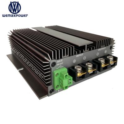 China Auxiliary Charging Car Battery Factory Price Charging 36V RVs Life-po4 Truck/Boat Battery DC 12V/At DC 43.8V 10A DC-DC Battery Charger for sale