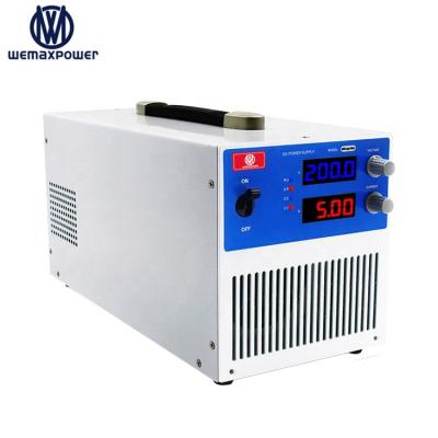 China Electric Power System.etc WEMAXPOWER AC to DC Switching Mode 1kw 200v 5a Variable DC Power Supply for sale