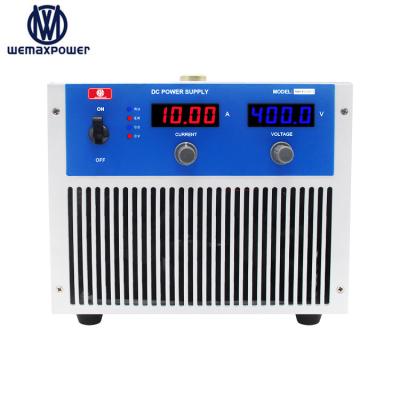 China Electric Power System.etc WEMAXPOWER 400V 10A with remote control analog signal 0-5vdc voltage and current DC power supply variable for sale