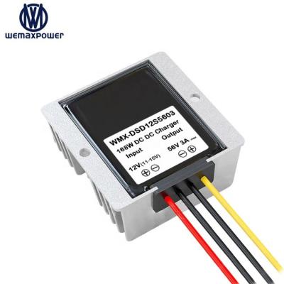 China WEMAXPOWER Battery Charger Step Up DC Module 3a 12vdc 56vdc To DC Charger For 48v Batteries for sale