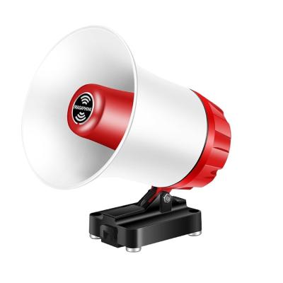 China PORTABLE high quality plastic rechargeable bullhorn megaphone factory made loudspeaker and horn for sale