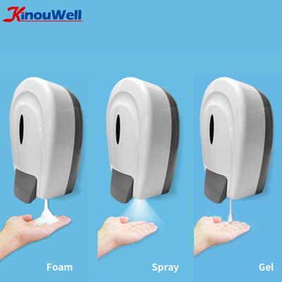 China 1000ml Foam Soap Dispenser ABS Plastic Wall Mounted Bathroom Bulk Fill Manual Soap Dispenser, 1000Ml Manual Wall Mounted Foaming Dispensers for sale