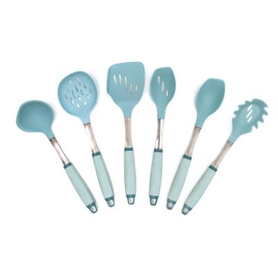 China Viable Factory Direct OEM Customized Cooking Tools Nylon Stainless Steel With PP+TPR Handle Color Feature Kitchen Utensil Set for sale