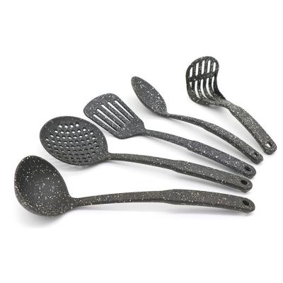 China Factory Directly Stocked Color Nylon 5pcs Custom Kitchen Utensil Set OEM Heat Resistant Cookware Sets for sale