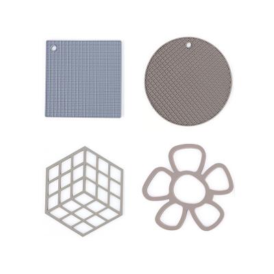 China High Quality Multi Functional Super Viable Form Silicone September Pot Holder Silicone Dish Heat Resistant Insulation Mats for sale