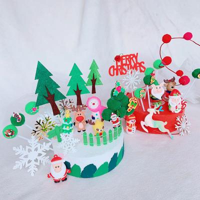 China Baking Fortune Cat Doll Birthday Gift Camera Glue Cake Decorating Glue Xmas Tree Soft Old Antelope Snowman for sale