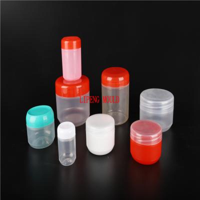 China injection steel plastic cosmetic jar and cap mold make in china taizhou for sale