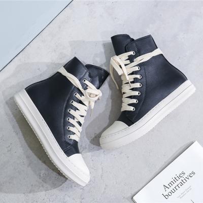 China Fashion Trend Stylish Anti-skid High RO Chunky Sneakers Height Increasing Women Platform White Shoes for sale