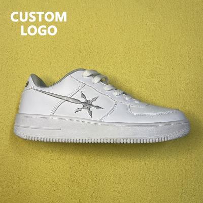 China Fashion Wholesale Custom AF1 Trend Shoes Free Logo Design Brand Unisex Basketball Sneakers Walking Skate Shoes For Men for sale