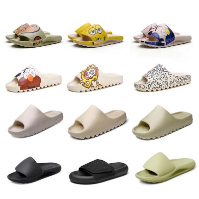 China Custom Printing Logo Pattern Black Plain Men's EVA PVC Sandals elmo CUSHIONING Slippers Slippers for sale