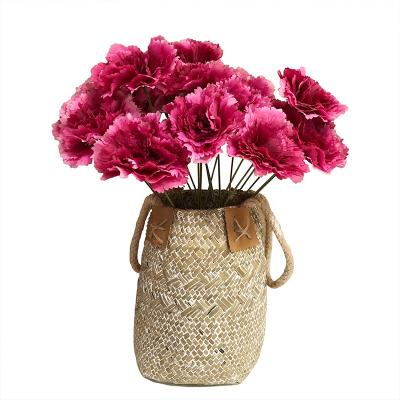 China Exclusively 7 Heads Carnation Silk Bouquet For Mother's Day Gift Artificial Flower For Home Decor for sale