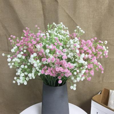 China Exclusively Babies Breath Gypsophila Wedding Decoration White Color Plastic Artificial Baby's Breath Flower for sale