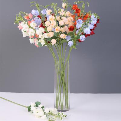 China Single modern silk flower of artificial moundlily flowers home decoration for sale