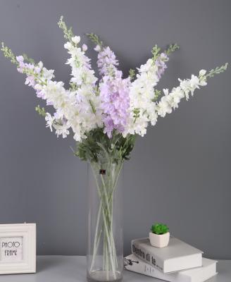 China Modern New Style Elegant Home Hotel Decoration Gift 2 Branches Delphinium for sale