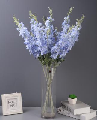 China Modern 2 Branches 86cm New Style Lavender Home Hotel Decoration Gift Elegant Delphinium for sale