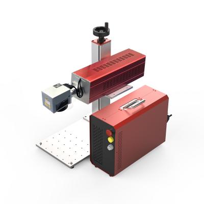 China 30W 60W Portable 3D type 30W 60W RF CO2 non-metal galvo laser marking machine for sale