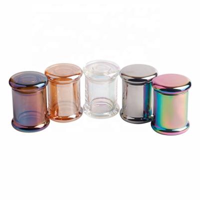 China New Viable Arrive Hot Selling Multicolor Airtight Smoking Herb Storage Container Tobacco Weed Vacuum Stash Glass Jar With Hinged Lid for sale