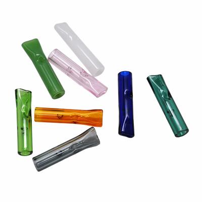 China Minimalist Reusable Rolling Glass Filter Tips Crucial Crutches DIY Flat Cigarettes Mouth Rolling for sale