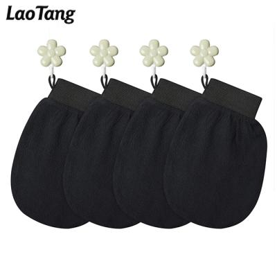 China EXFOLIATE LaoTang Amazon Hot Sale 150D Scrubbing Exfoliator Glove For Super Smooth Skin And Self Tanner Prep for sale