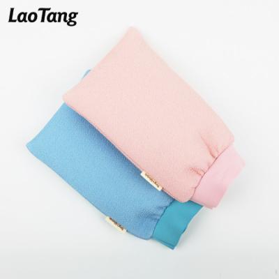 China EXFOLIATE for American Market Private Label Scrub Glove 100% Viscose Exfoliating Shower Gloves for Bathing for sale