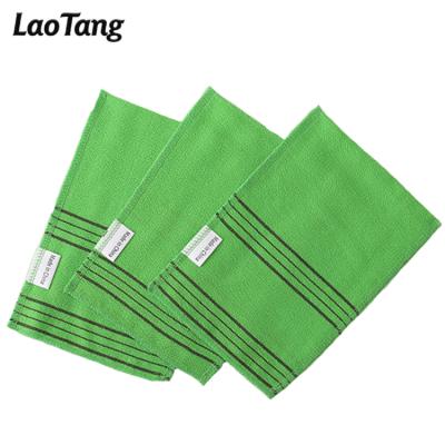 China EXFOLIATING Private Label Gloves Korean Exfoliating Gloves Exfoliator Glove Use Rubbing Gloves Remove Dead Skin Impurities Tan Remover Mitt for sale