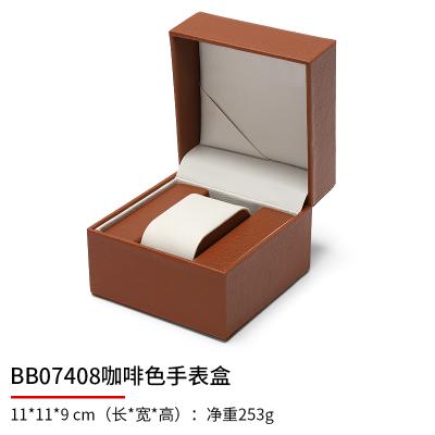 China Fresh Flower Packaging Red RuiKaiLi Logo Paper Luxury Wrist Black Custom Watch Gift Box Packaging Boxes Watch Box For Watches for sale