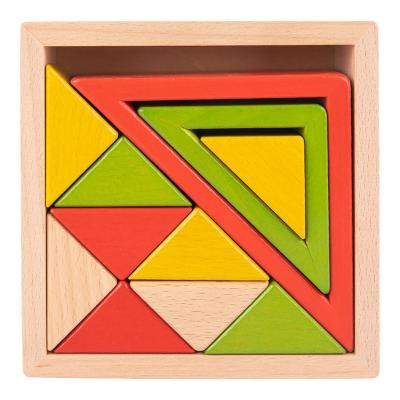 China Safety Wooden Rainbow Blocks Stacking Toy Large Rainbow Building Blocks Wooden Toys For Kids Montessori Educational Toys for sale