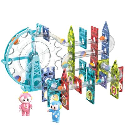 China Best Magnetic Toys Earlier Building Kids Education Magnetic Building Blocks Set Intelligent Toys Ball Track Block Toys For Children for sale