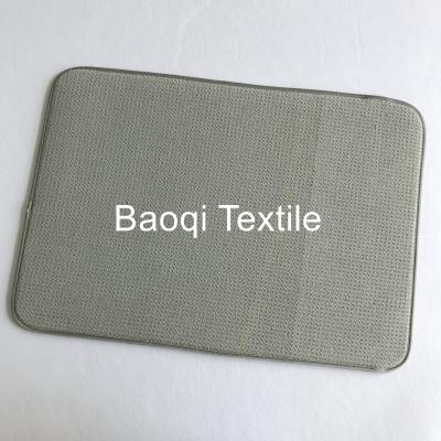 China 100% polyester super absorbent water microfiber printed kitchen mat ,waffle pad for sale