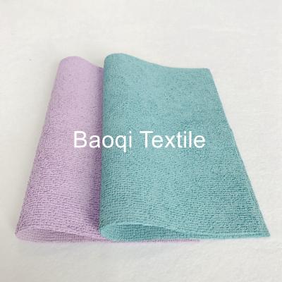 China 2pc/set  solid PU quality microfiber  dish rags，tea loop towels wipes,double side kitchen cleaning rags size 20*20cm for sale