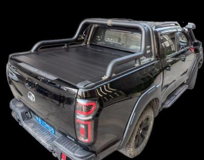 China Easy Fit Wholesale Roll Up Tonneau Cover Roll Up Electric Collapsible Truck Bed Pickup Tonneau Cover For POER for sale