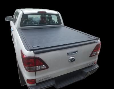 China Easy Fit Auto Rolling Tonneau Cover Hard Retractable Truck Bed Cover For 2012+ MAZDA BT50 for sale