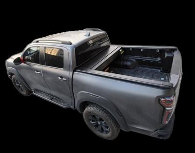 China Easy Fit Aluminum Pickup Truck Lid Roll Top Roll Tonneau Retractable Electric Shutter Cover For POER for sale