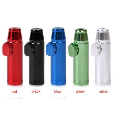 China 19mmx53mm Metal Snuff Dispenser Bullet Rocket Snorter Sunff Eco-friendly Snorter Sniffer for sale