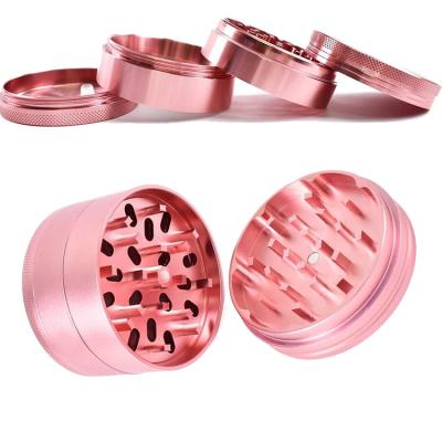 China Amazon Sharp Teeth CNC Top Selling 2 Inch Custom Aluminum Zinc Spice Grinder Combine Material Smoking Tobacco Herb Grinder With Magnetic Closure for sale