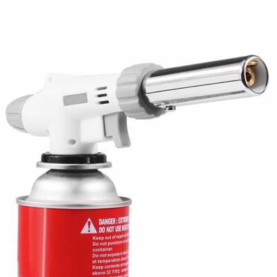 China Cigarette Accessories Gas Cigar Torch Lighter Flame Gun Blowtorch Cooking Welding Torch Butane Gas Burner Lighter Jet Heating Welding Burner for sale