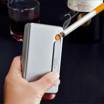 China Tabacco Pocket Product Accessories Best Metal Cigarette Box Tobacco Pouch Sale Smoking Cigarette Holder Custom With Lighter for sale