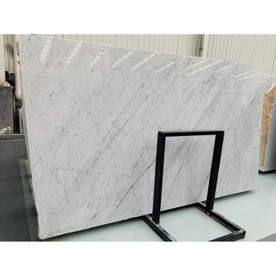 China Customized Modern Italian Natural Marble Carrara Price, Italy Bianco White Carrara Marble Stone Slabs, White Carrara Marble Flooring Tiles for sale