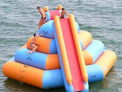 China Outdoor Inflatable Water Park For Lake / Inflatable Water Slides Climbing for sale