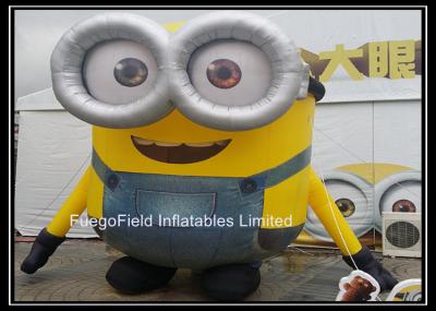 China Custom Logo White Inflatable Minions , Inflatable Cartoon Characters for sale