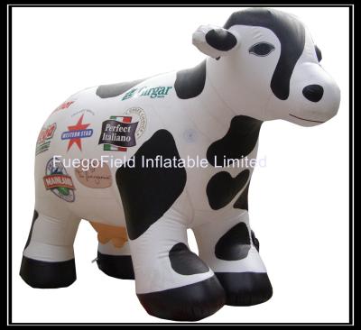 China Fast Inflating Waterproof Inflatable Cow Balloon With Advertising Logo for sale