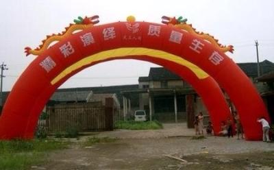 China Printed Dragen Welcome Inflatable Arch / Inflatable Igloo Tent for sale