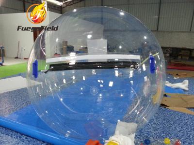 China Colorful Water Toy Ball Stripe Clear Inflatable Water Ball For Pool Or Lake for sale