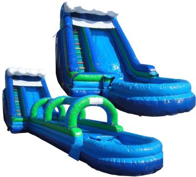 China Commercial Outdoor Inflatable Water Slides For Parks / Playground for sale