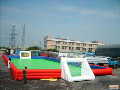 China Indoor Sporting Inflatable Soccer Field Inflatable Soap Soccer Field for sale