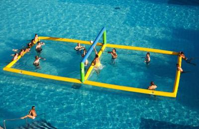 China Jumping Inflatable Water Volleyball Net Large 0.9mm Strong PVC for sale