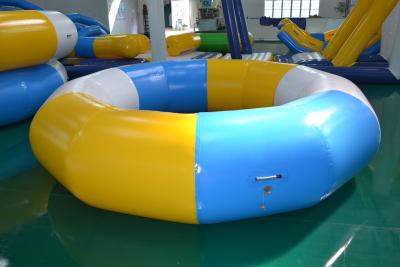 China Plato Inflatable Obstacle Courses Trampoline On Water For Play for sale