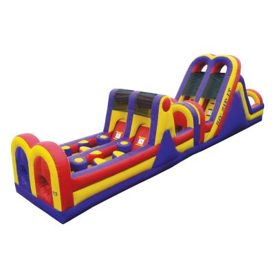 China Stimulus Funny Playground blow up obstacle course Waterproof PVC material for sale