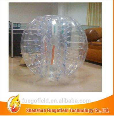 Chine Stimulus emballant le matériel durable de PVC et de TPU du football gonflable de bulle à vendre