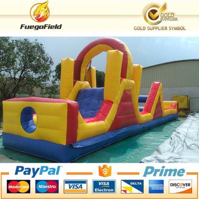 China Outdoor Huge Obstacle Course Bouncy Castles Inflatable 21.95x4.27x5.19 for sale